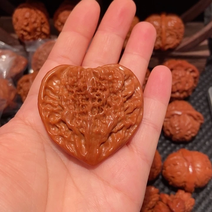 把件文玩核桃50尺寸桃心1119