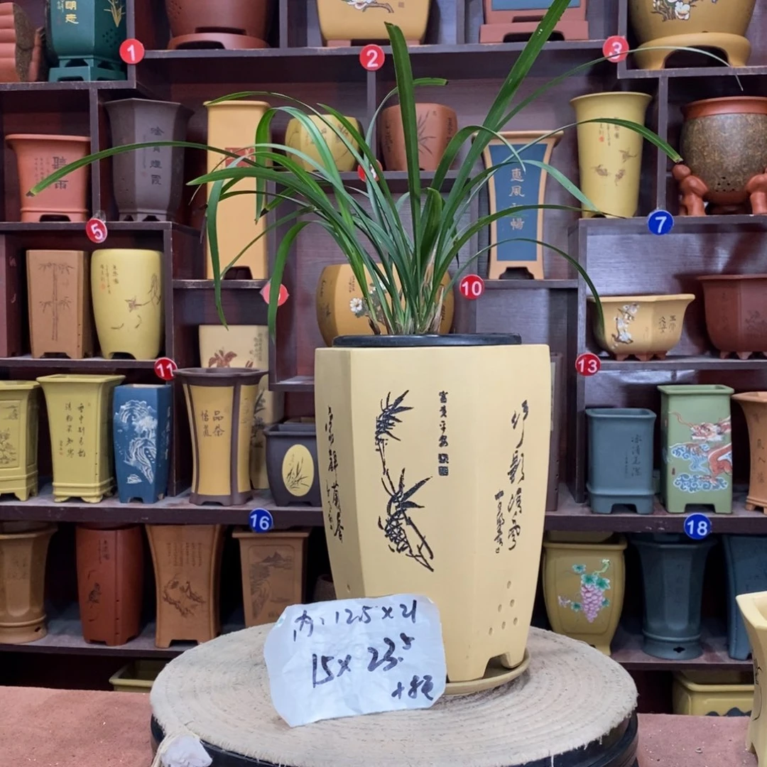 紫砂艺术紫砂花盆