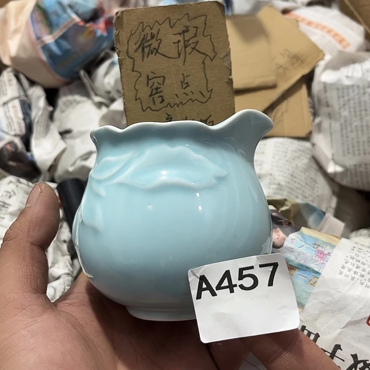 瓷片茶摆件工艺品摆件666