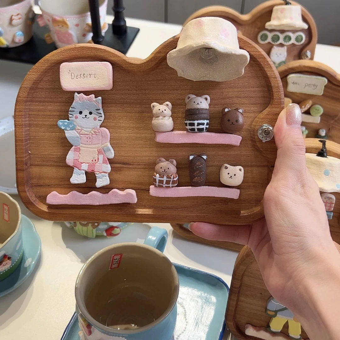 陶瓷艺术手作小*泥台灯手作