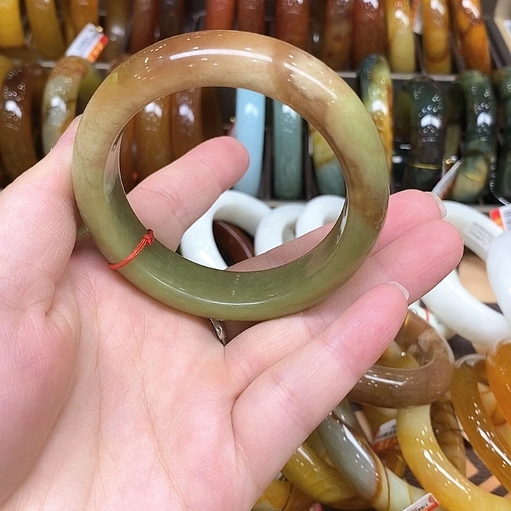 未镶嵌蛇纹石玉手镯