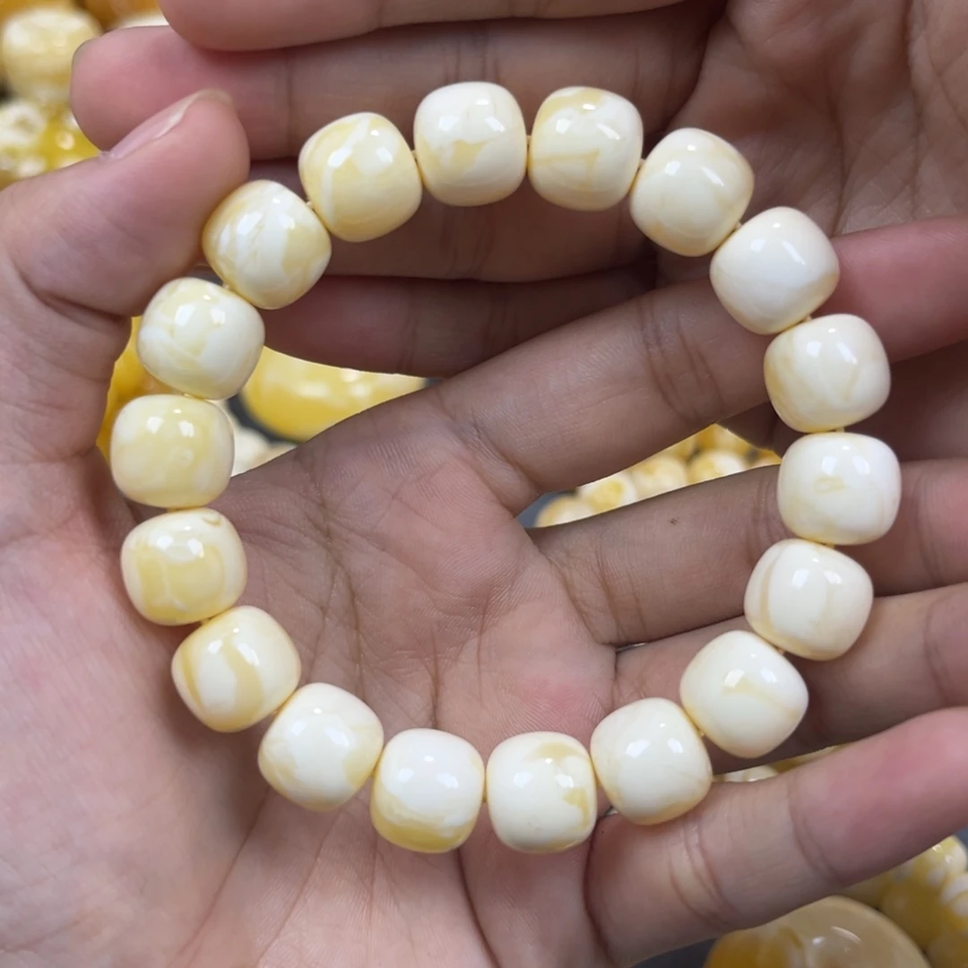 琥珀未镶嵌手串同料老邢手串12mm