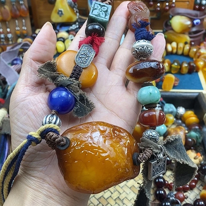 蜜蜡未镶嵌项链项链