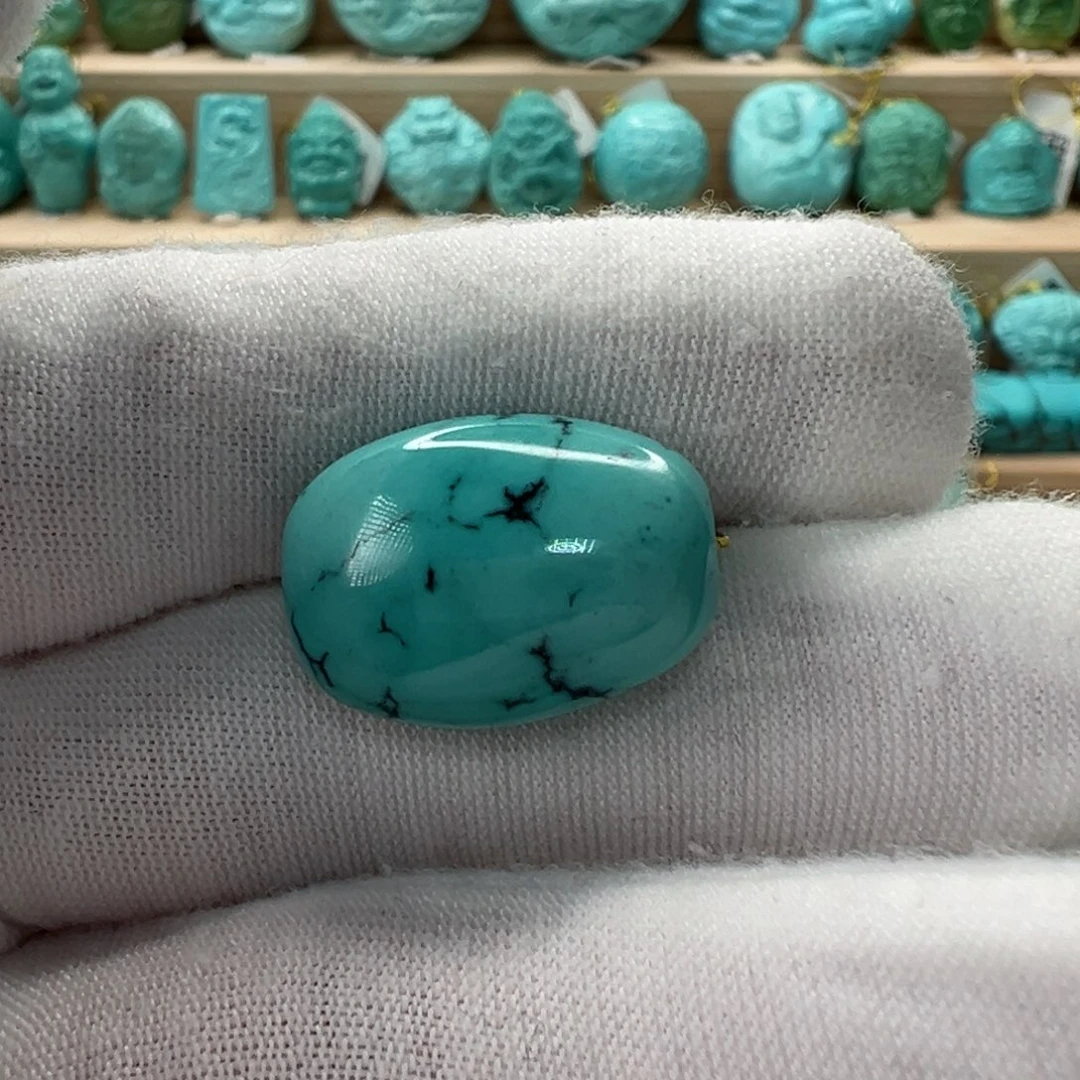 未镶嵌绿松石随形14.2mm
