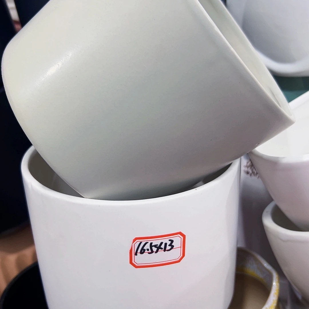 外贸尾单陶瓷花盆凑单18米包邮