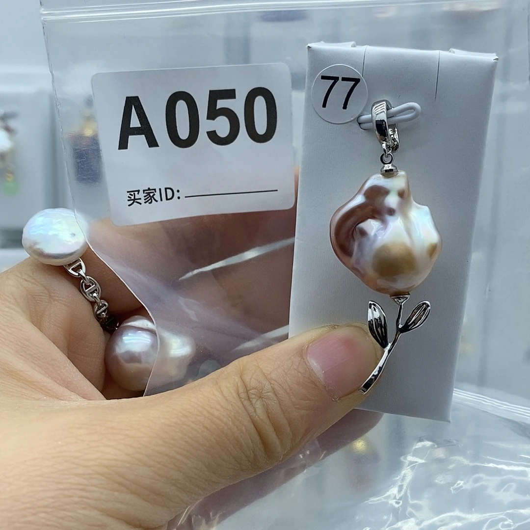 颈饰钛钢淡水珍珠