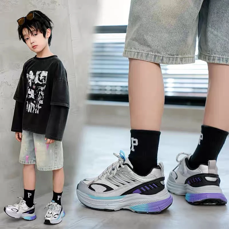 儿童运动鞋2025春秋季新款防滑透气超轻跑鞋8197