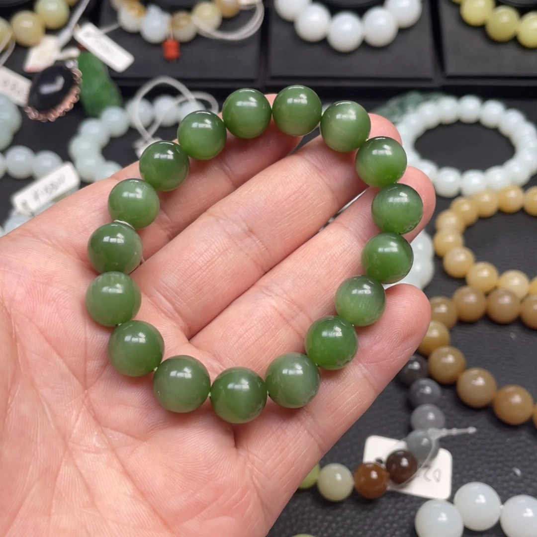 和田玉未镶嵌手链