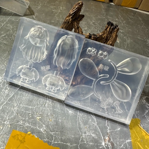 拉布布改长耳朵发箍蝴蝶结【立体模具】【5cm左右】【2块模具】