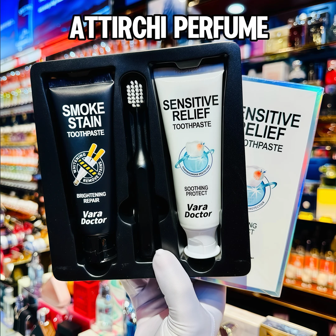 【一盒两个牙膏+牙刷】120g变白去黄去渍清洁固齿清新口气新疆包邮