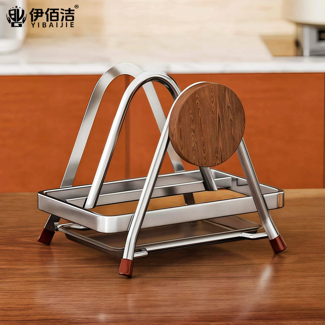 不锈钢加厚大号菜板架中古风家用多功能案板砧板收纳架沥水置物架