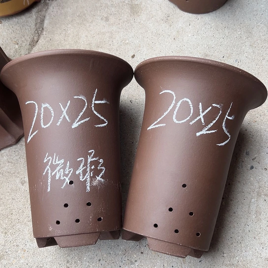 紫砂花盆宜兴紫砂花盆源头2只