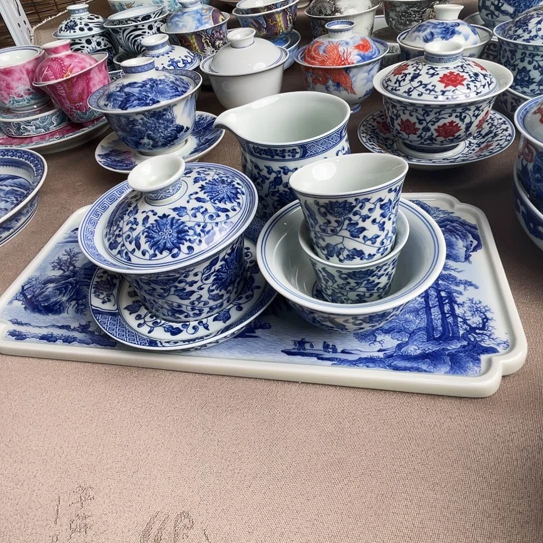 平***淡景德镇瓷器五件套装