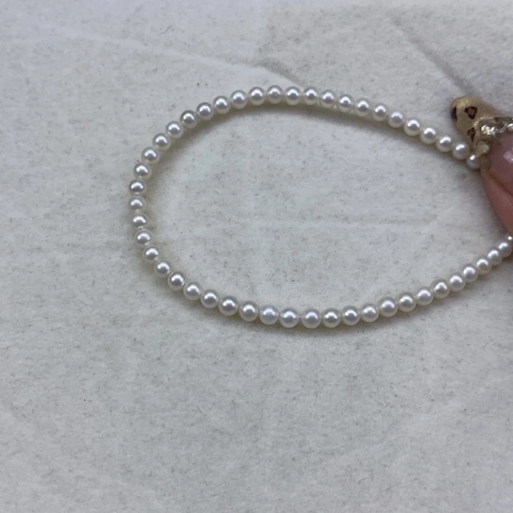 手绳淡水珍珠未镶嵌3/4手链