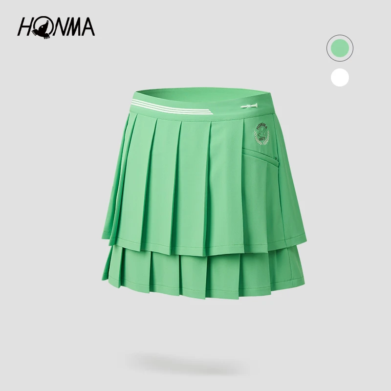 HONMA女士短裙百褶裙凉感清爽防走光运动HWJX902H306
