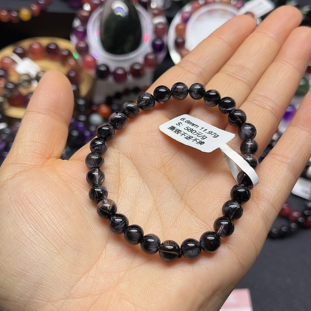 V***。未镶嵌水晶手链天然水晶