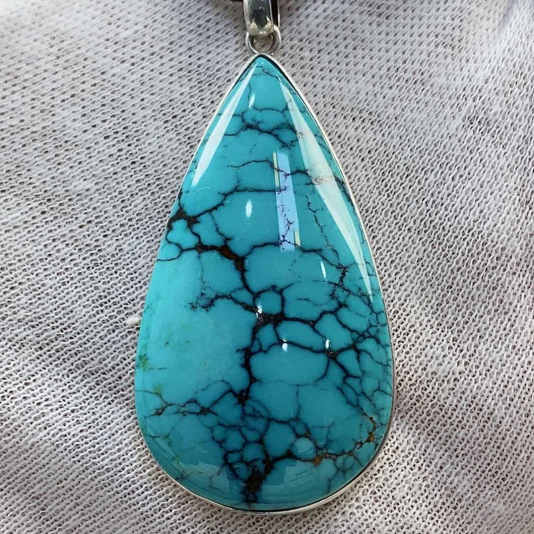 绿松石配饰银S925镶嵌