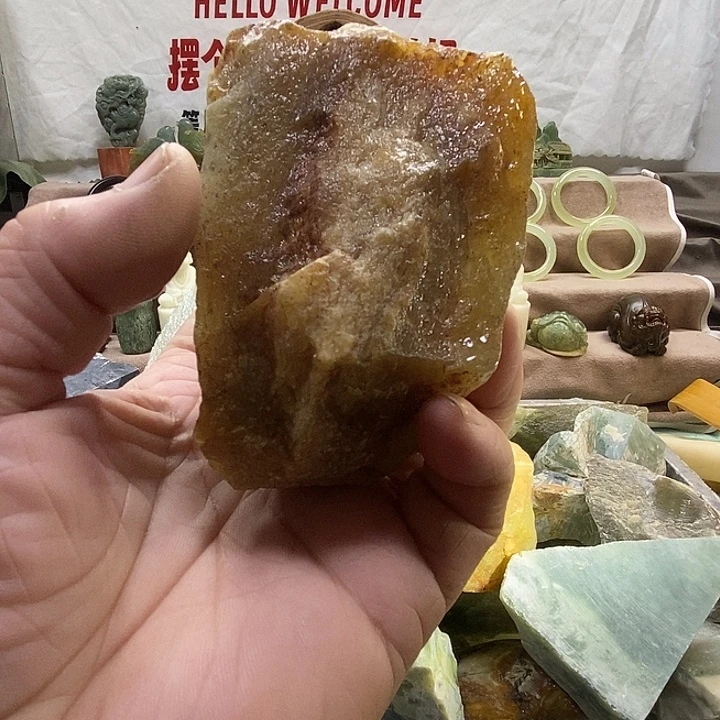 蛇纹石玉未镶嵌摆件