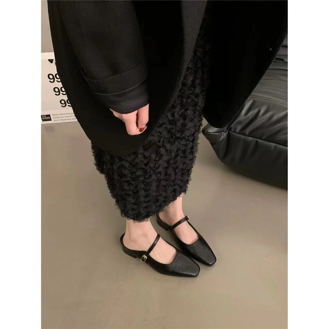 1268-6百搭晚晚风时尚舒适休闲半拖跟高约3公分