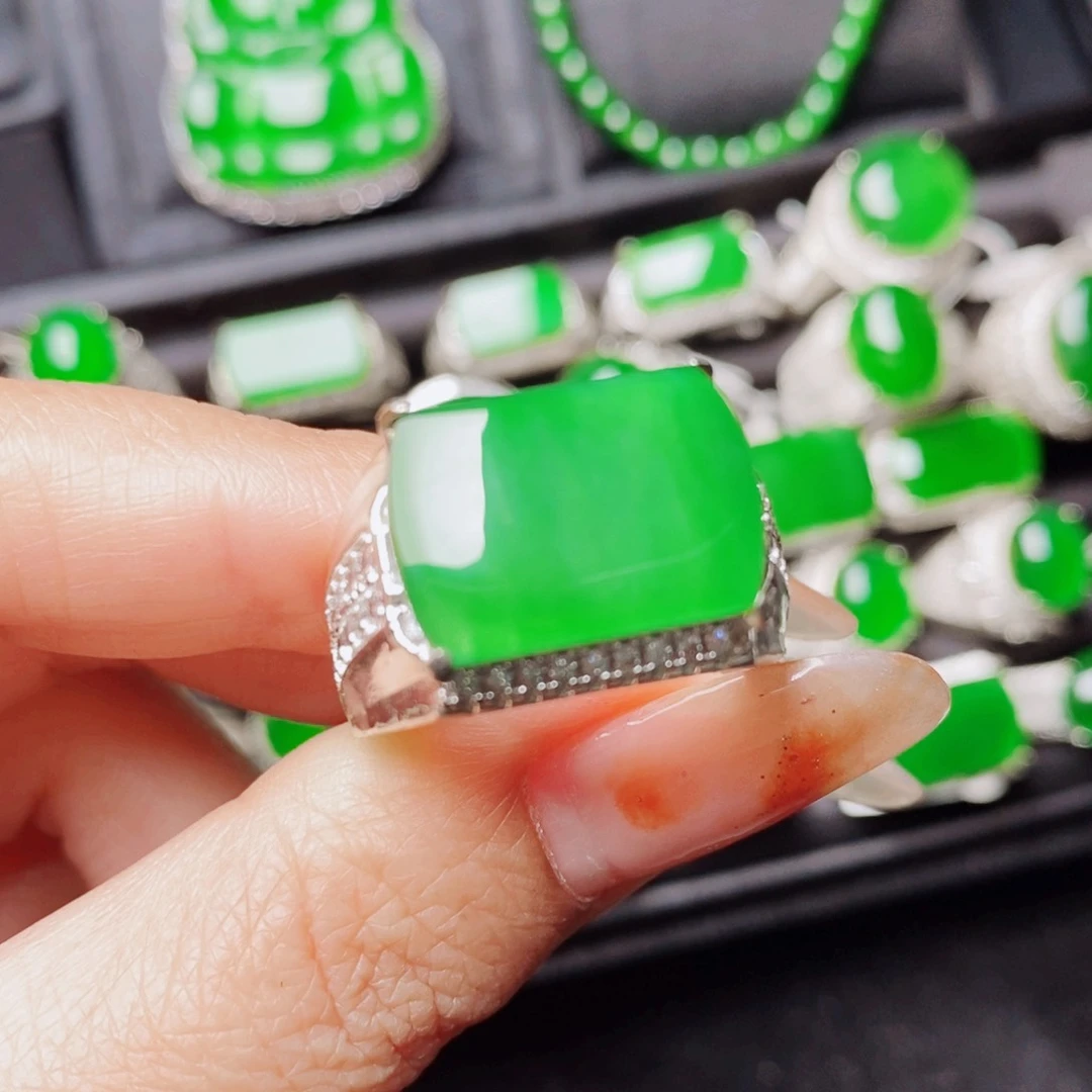 未镶嵌戒指翡翠天然翡翠正品