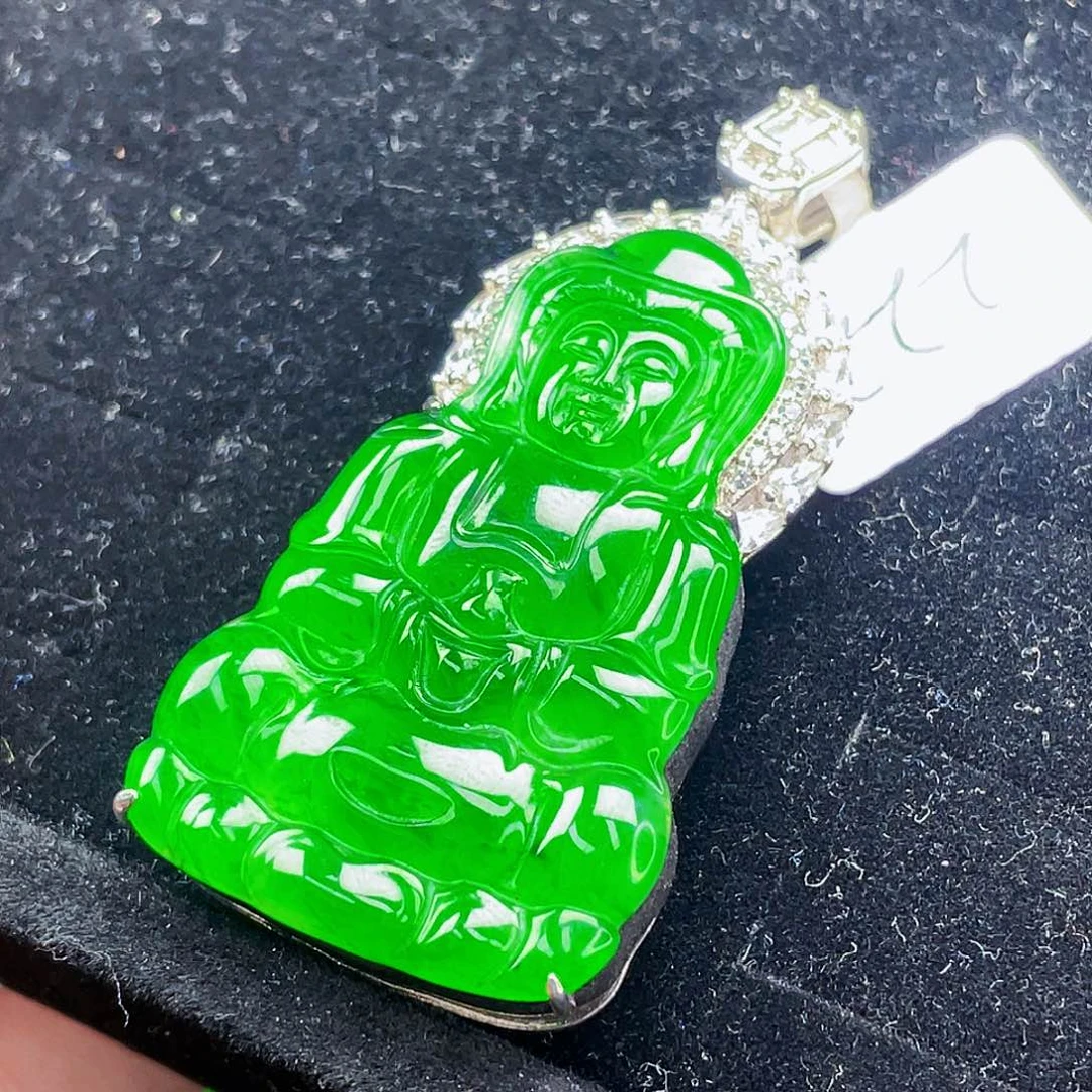 翡翠未镶嵌吊坠(不含链)221