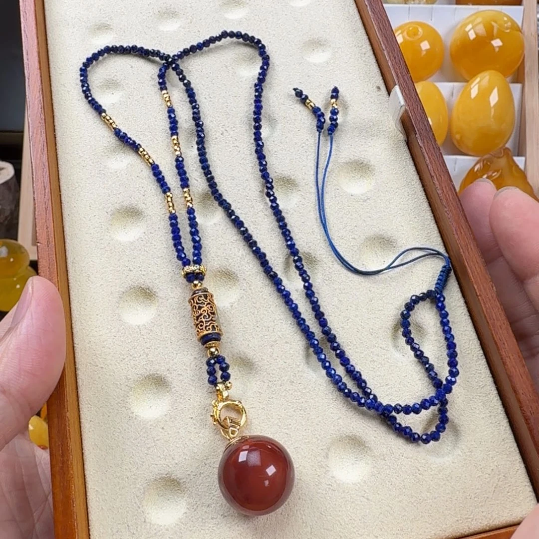 草***妈南红玛瑙未镶嵌颈饰南红