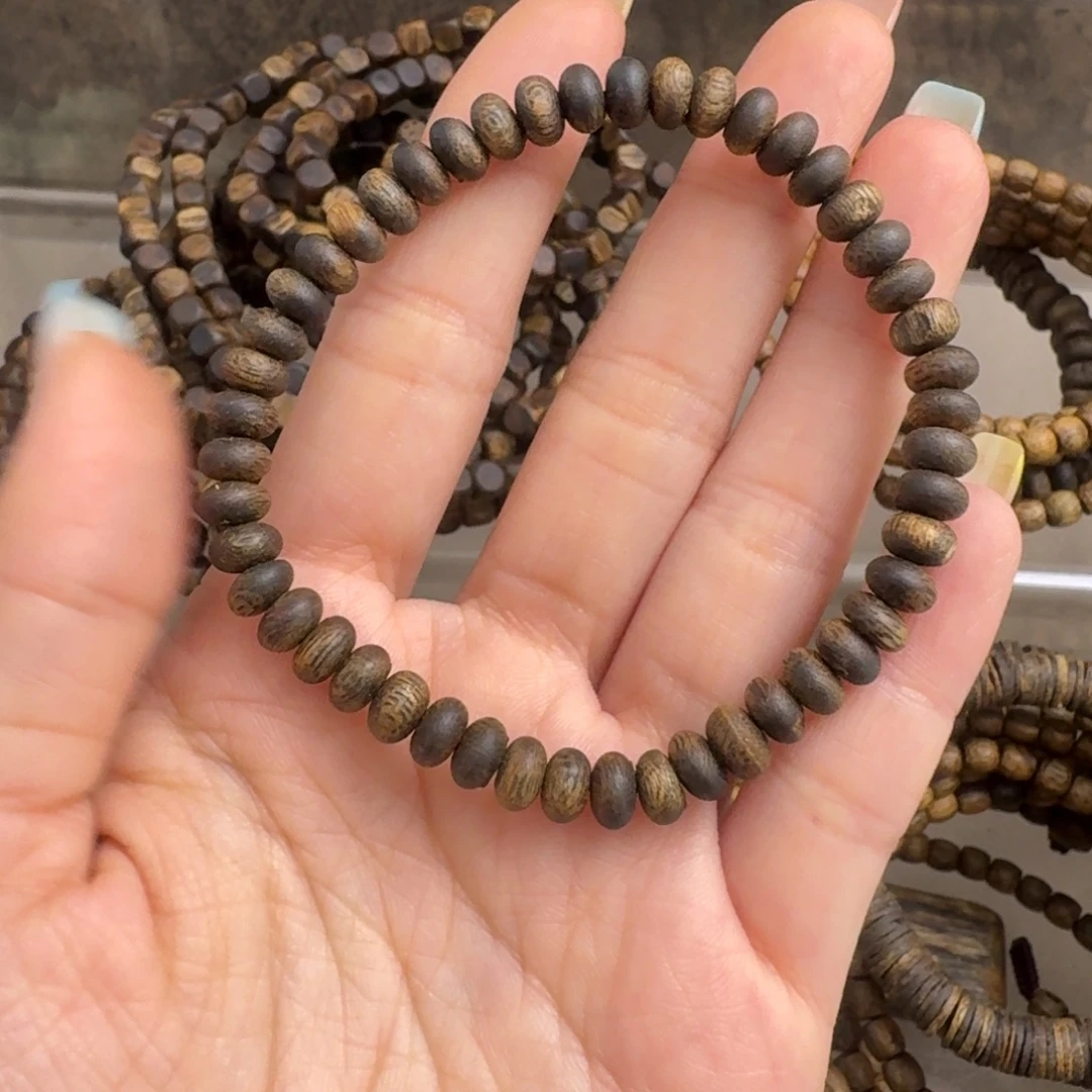 手串沉香奇楠沉香沉水虫漏单圈