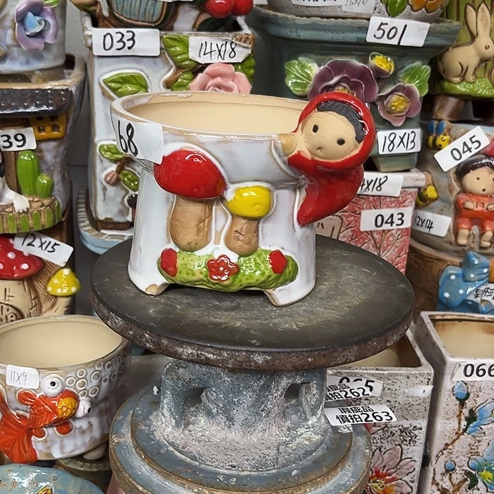 粗陶材质多肉花盆