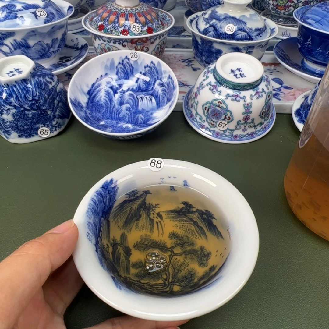 景德镇纯手工纯手绘茶具木木88