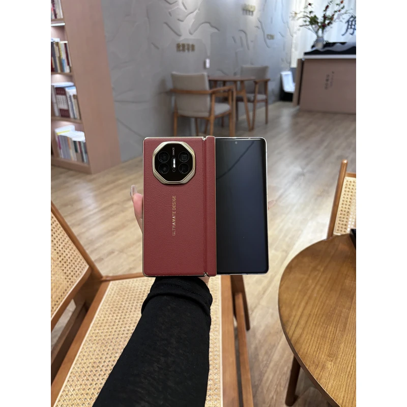 适用于华为MateX5/MateX6手机壳镜头保护电镀磨砂中轴铰链手机壳