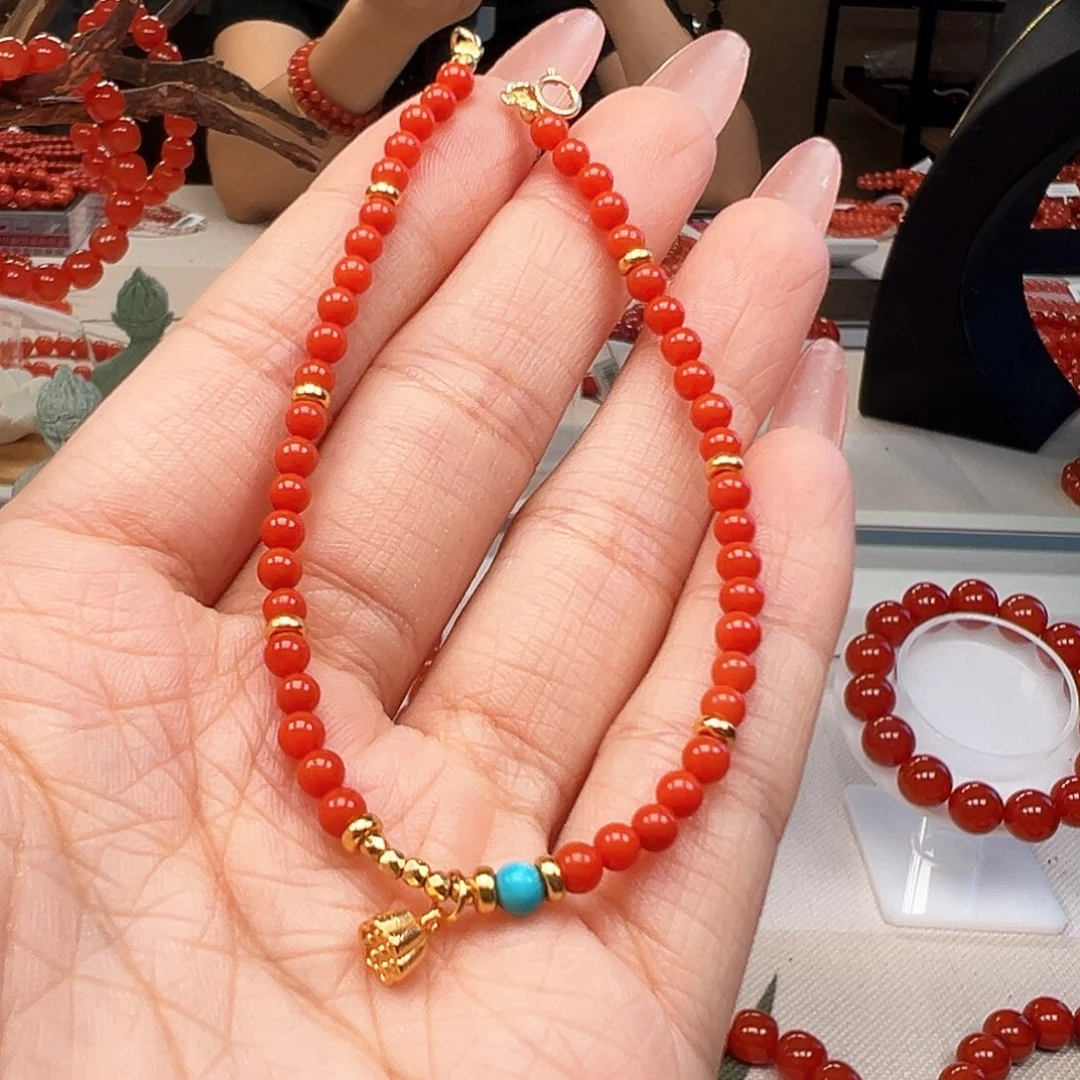 未镶嵌手链南红玛瑙