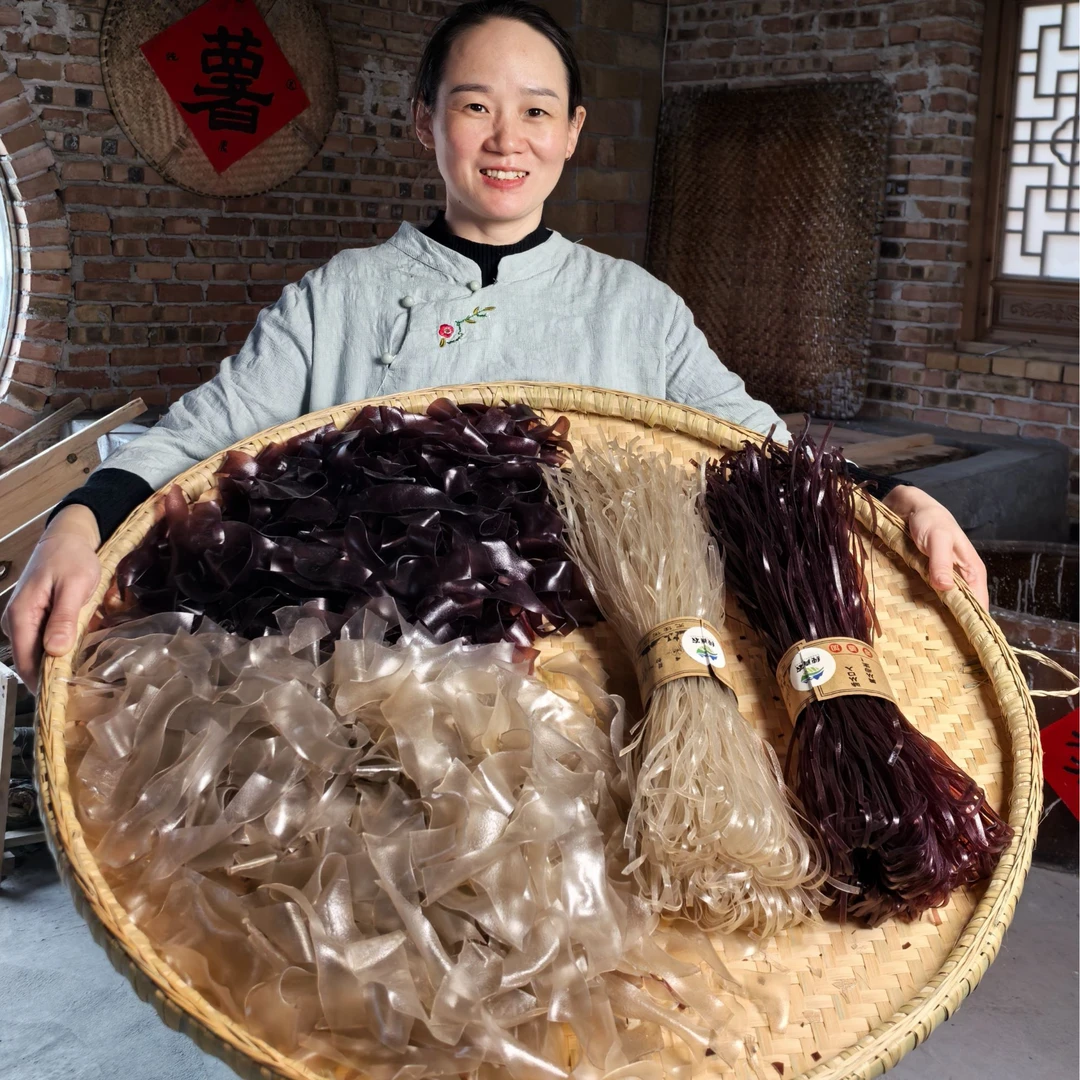 纯真农正宗湖南农家手工红薯粉条劲道正宗红薯粉皮粉皮红薯粉正宗