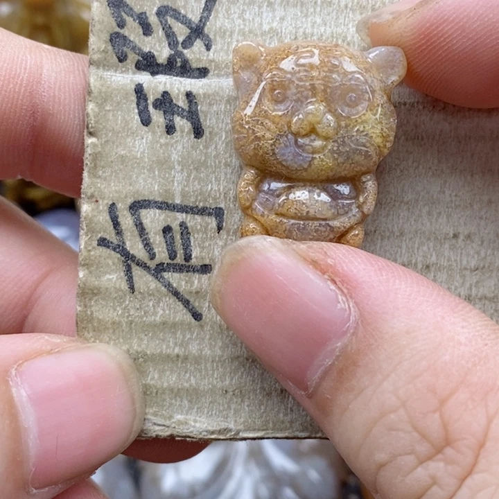 颈饰未镶嵌硅化珊瑚（珊瑚玉）荷*田小
