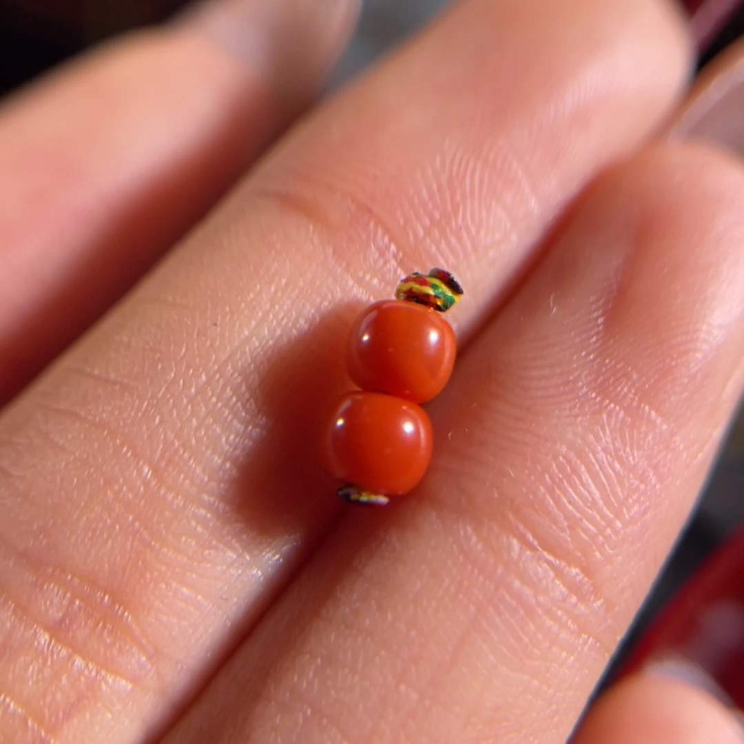 南红玛瑙老南红 老型珠4.8mm未镶嵌不退不换