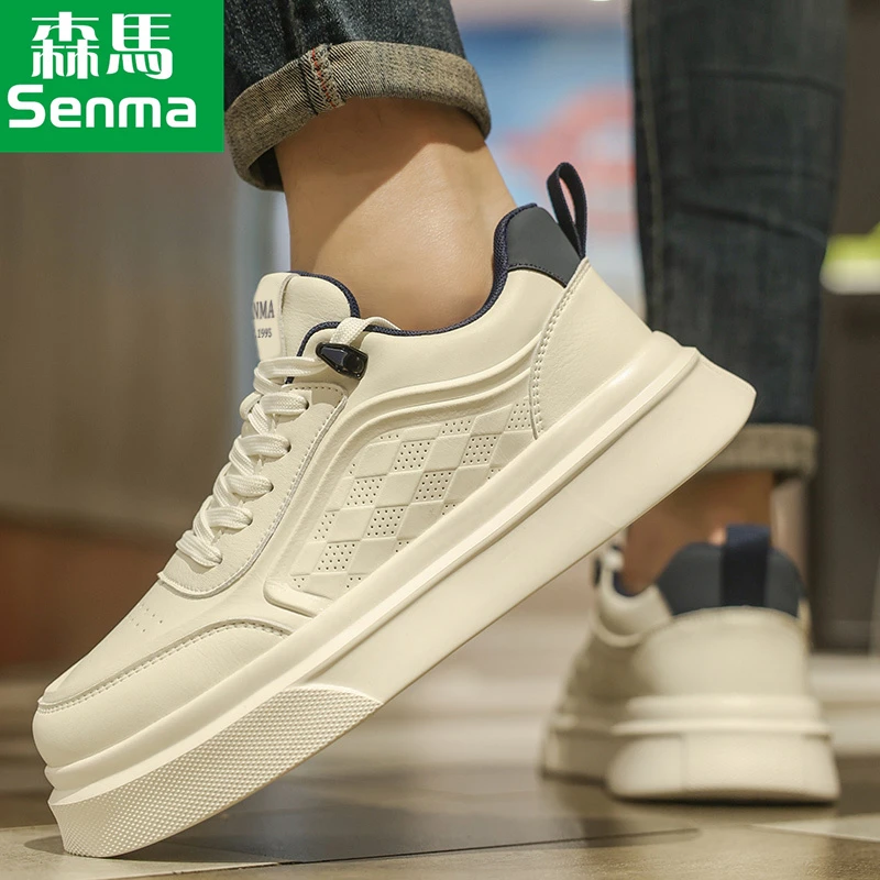 SENMA/森马男鞋冬季透气运动鞋百搭小白潮鞋2025新款休闲板鞋男款