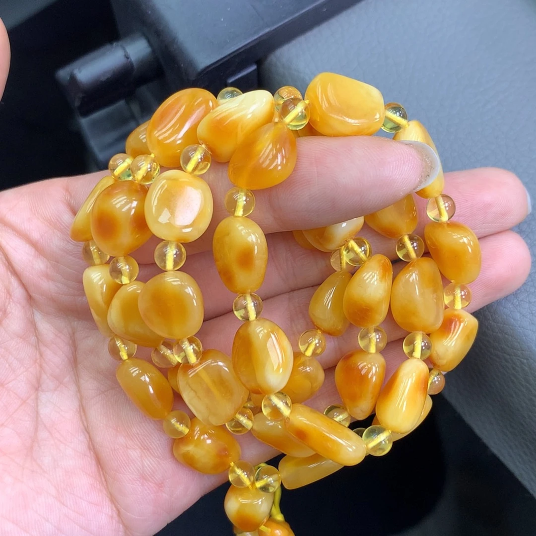 琥珀未镶嵌珠宝奇石10mm➕