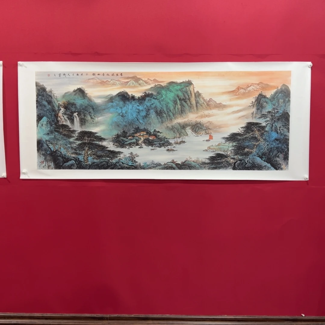 混***算国画黄天利老师小六尺