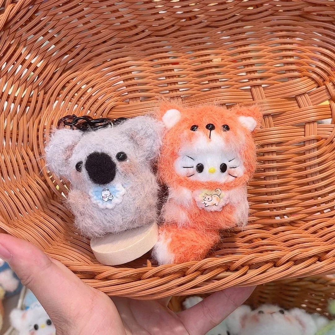 奥利奥手工钩织钥匙扣摆件