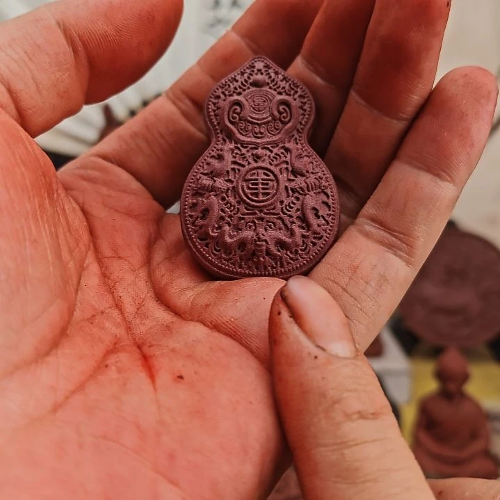 泥塑龙涎玫瑰微瑕福禄寿福利价