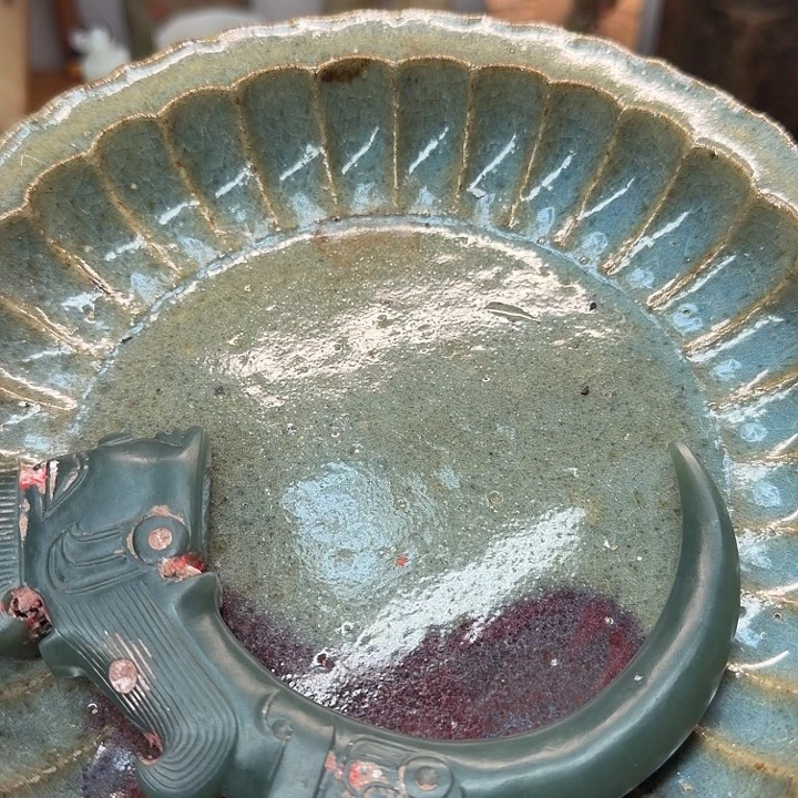 欢***福摆件陶我的心好痛啊我的心真的