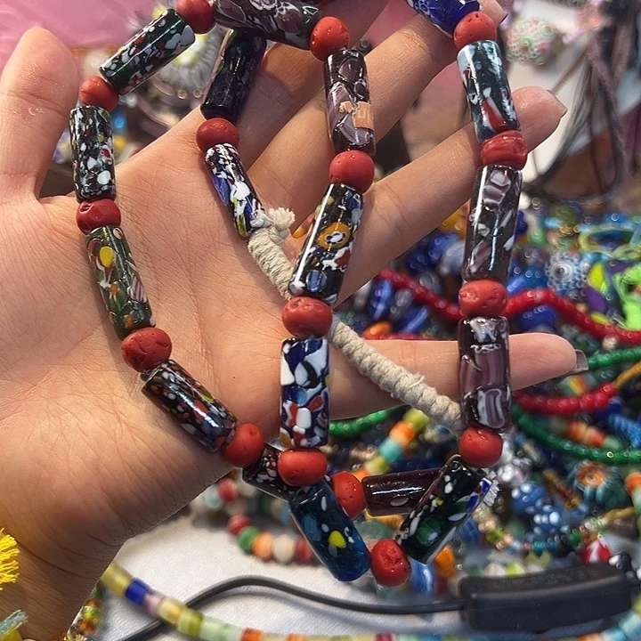 玻璃颈饰尼泊尔琉璃