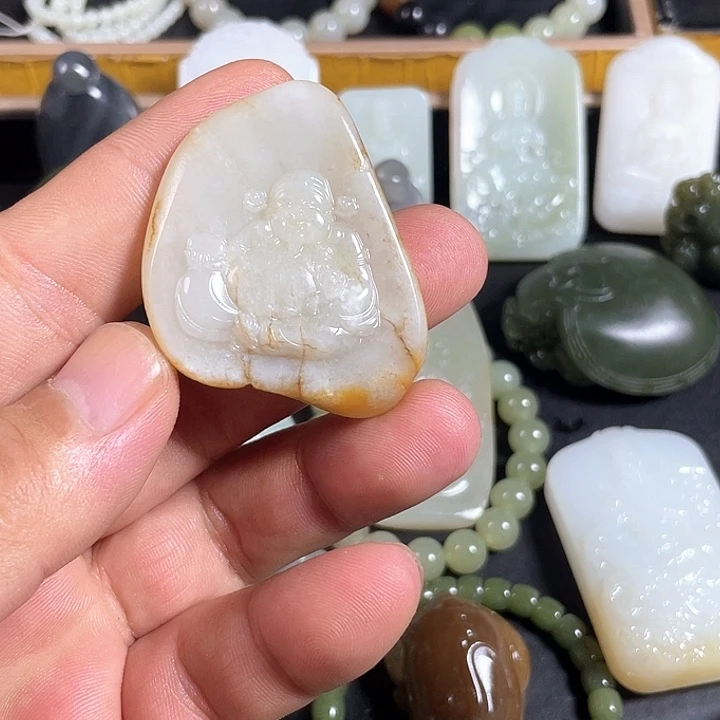 和田玉（白玉）未镶嵌吊坠(赠链)