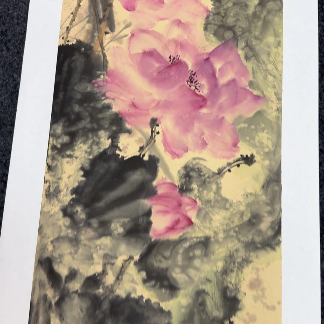 国画国画作品纯手绘山水花鸟