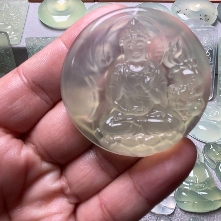 小***榴岫玉未镶嵌吊坠(赠链)