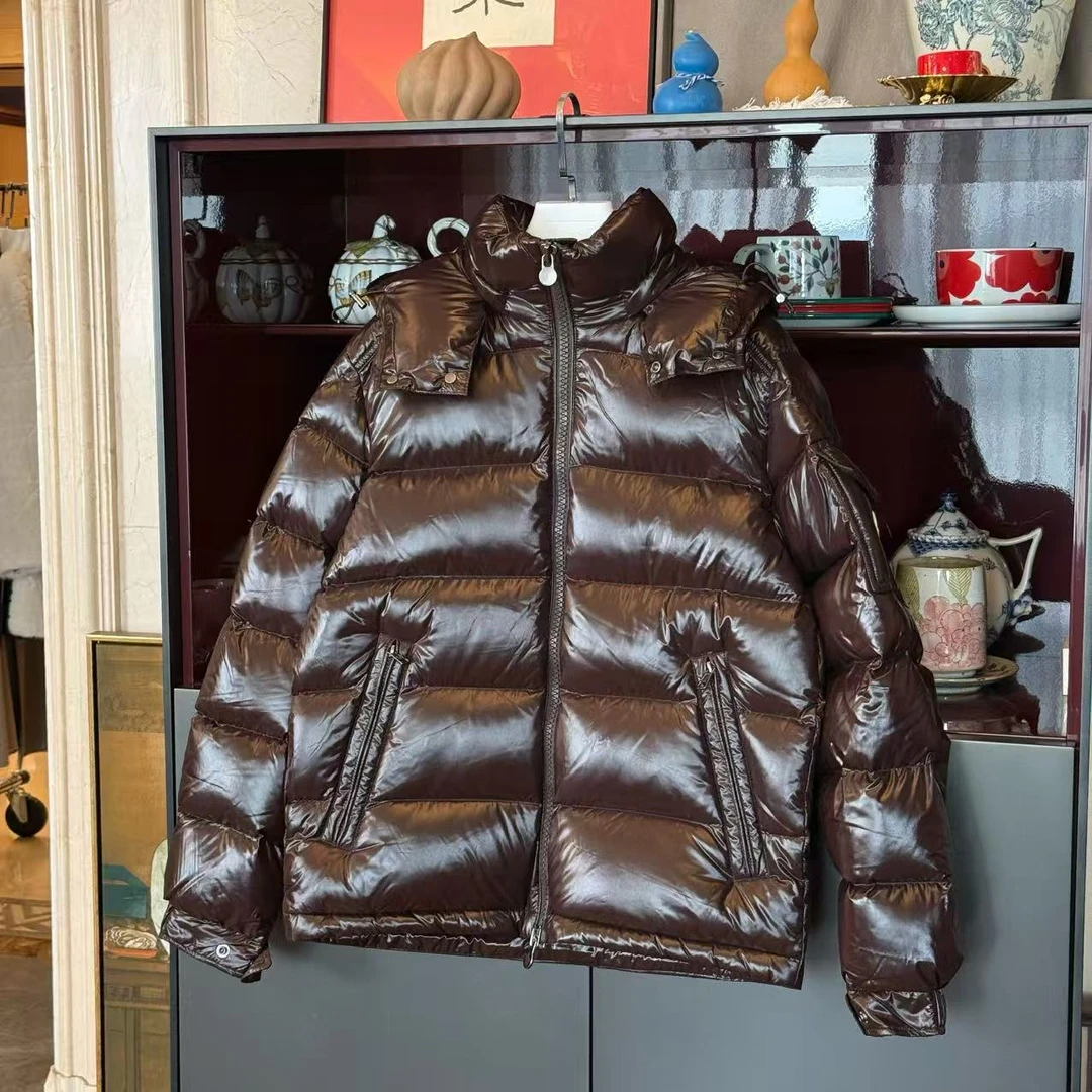 《自制》MYL 2025秋冬新品锦纶深咖色90鹅绒羽绒服连帽男女同款外套