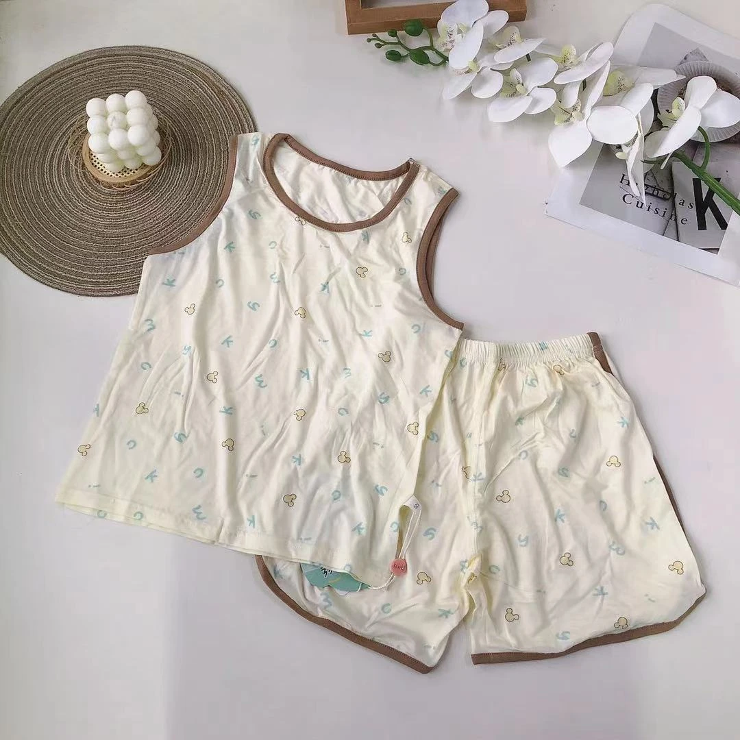 B47儿童夏季冰冰凉凉背心家居套装