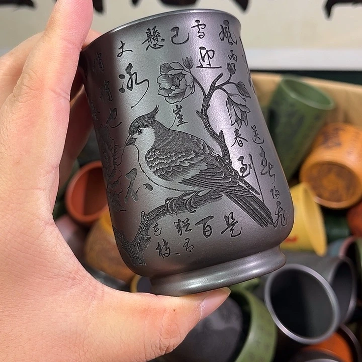 茶杯紫砂全手工紫砂主人杯