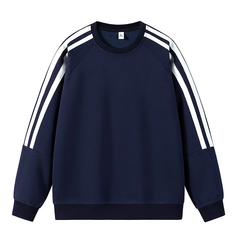 长袖T恤男士春秋新款圆领卫衣宽松潮流纯色时尚休闲上衣打底衫