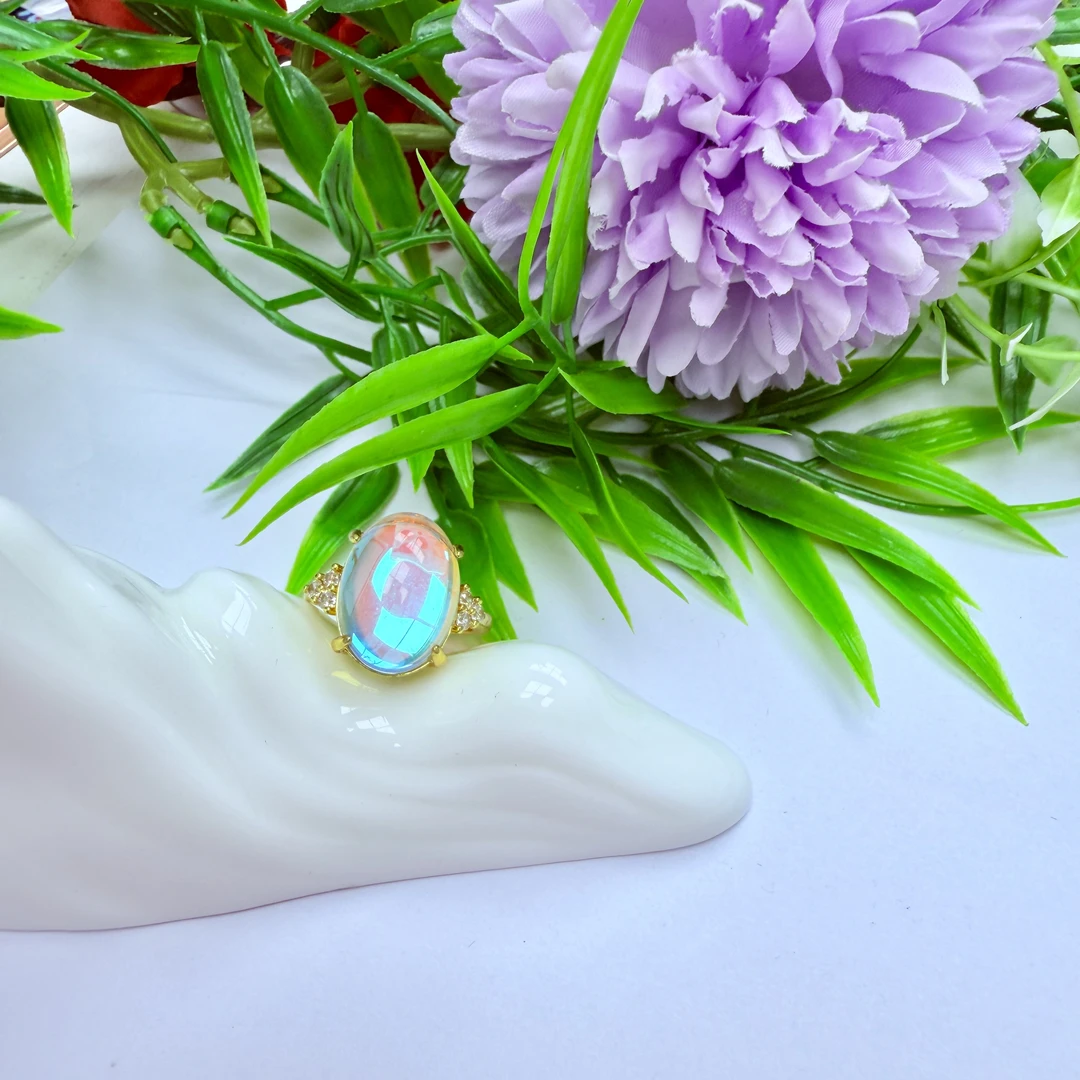 T098-@七彩流光高端奢饰甄选戒指多样性发一件