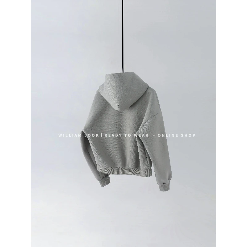 威廉威 男女同款【防弹卫衣套装】700g全棉重磅大廓型立挺套装Z278